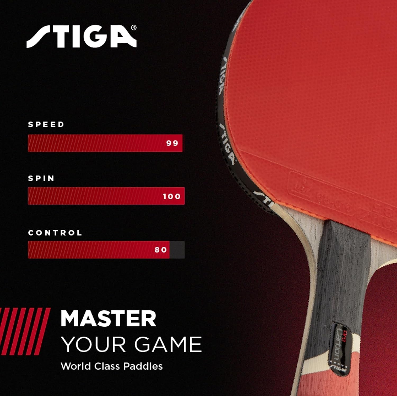 Pro Carbon Performance-Level Table Tennis Racket with Carbon Technology for Tournament Play