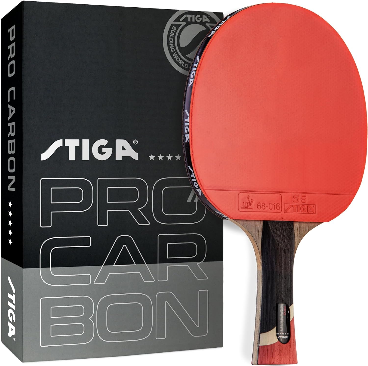 Pro Carbon Performance-Level Table Tennis Racket with Carbon Technology for Tournament Play