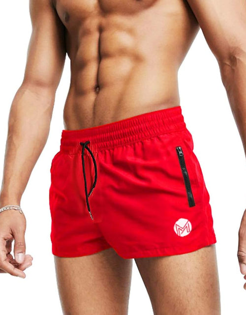 Load image into Gallery viewer, Men&#39;S Gym Workout Shorts, 3&quot; Bodybuilding Running Shorts, 3 Inch Athletic Gym Shorts with Zipper Pockets
