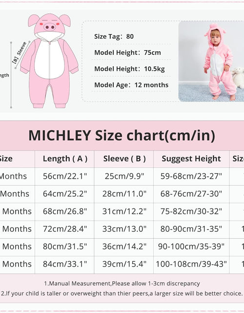 Load image into Gallery viewer, Unisex Baby Animal Costume Winter Autumn Flannel Hooded Romper Cosplay Jumpsuit
