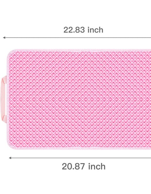 Load image into Gallery viewer, Double Layer anti Tracking Waterproof Cat Litter Trapping Mat Pink
