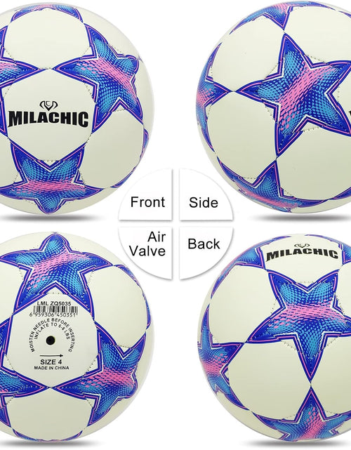 Load image into Gallery viewer, Soccer Ball,  Holographic Soccer Ball Reflective Soccer Gifts for Boys, Girls, Men, Women Indoor-Outdoor Soccer Training
